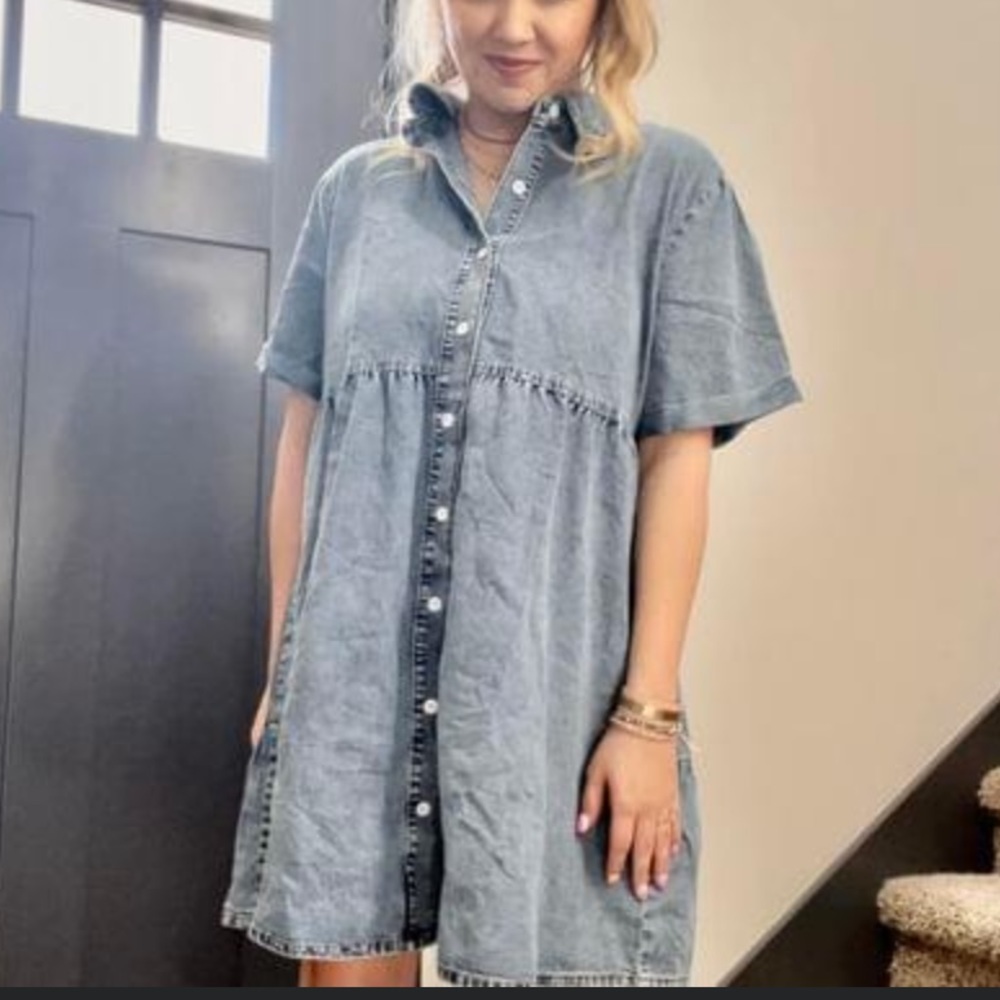 Boutique dress! Over size denim size XL NWT